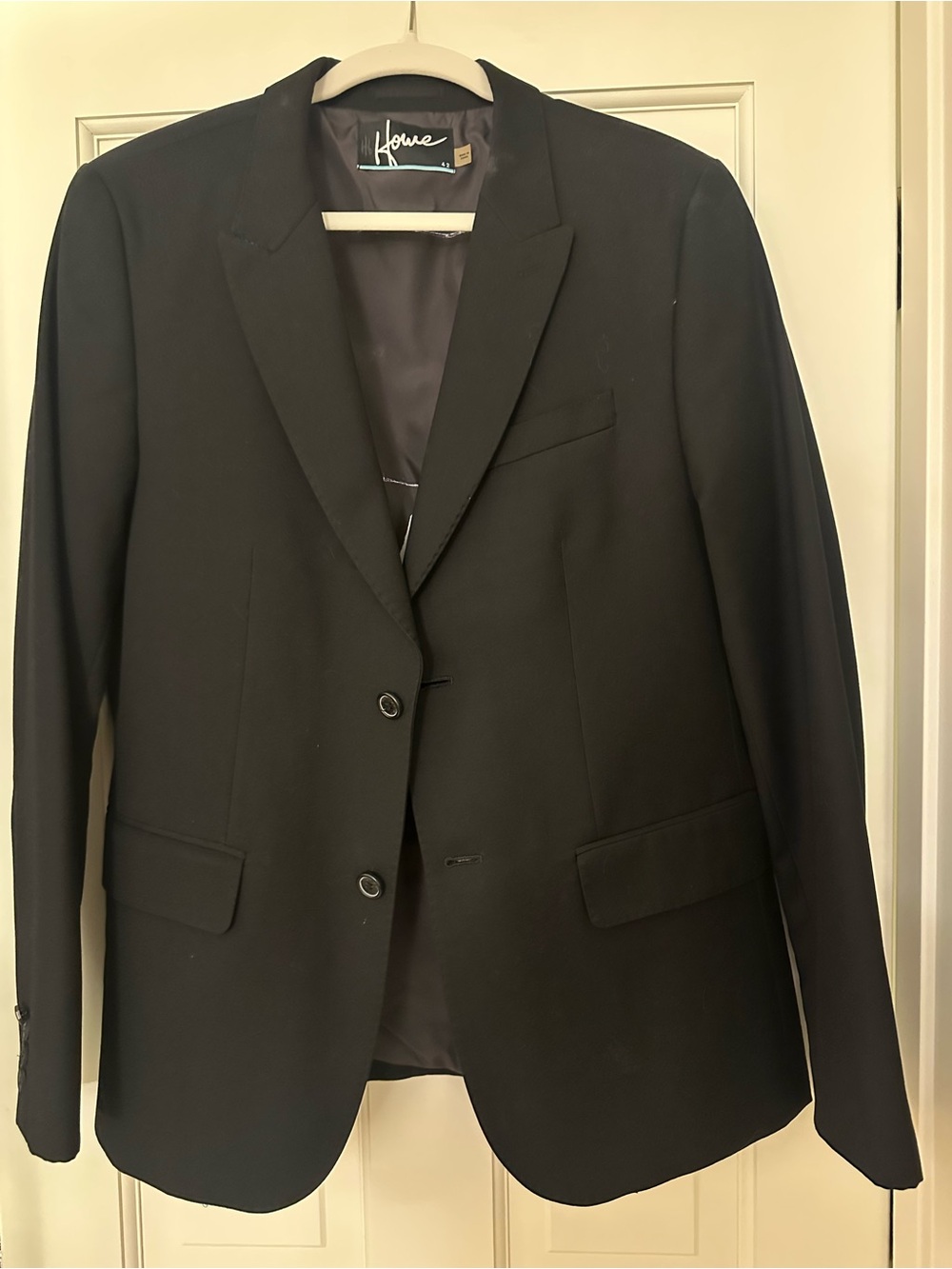 Haus of Howe Black Two-Button Men's Suit Blazer